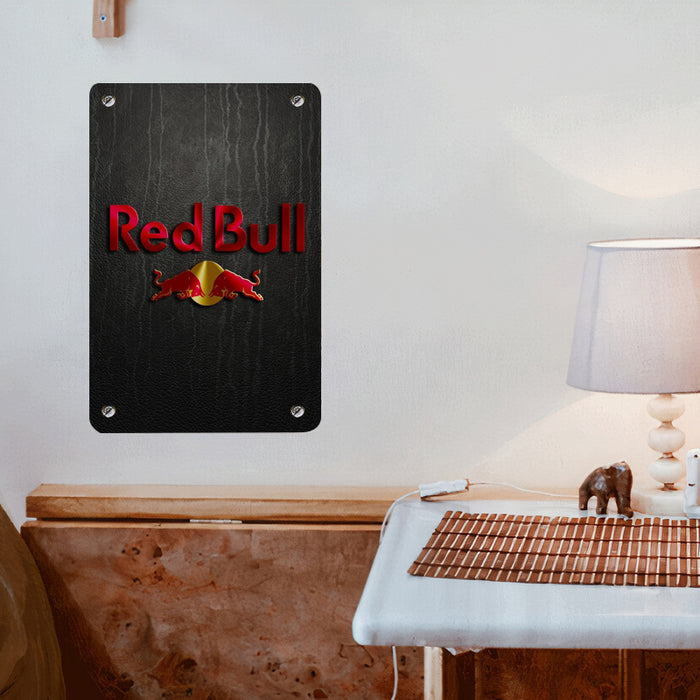 logo redbull metal Poster Metal print wall art