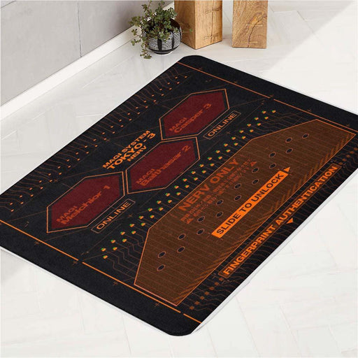 magi system tokyo nerv of evangelion bath rugs