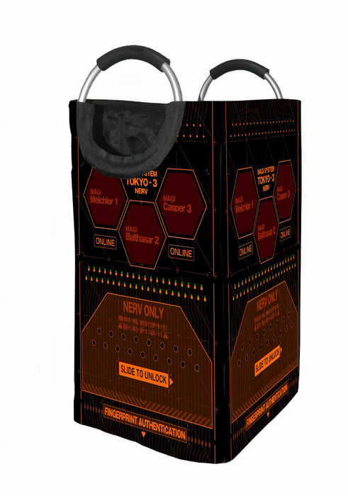 magi system tokyo nerv of evangelion Laundry Hamper | Laundry Basket