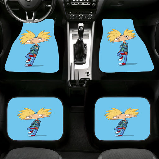 main character hey arnold nickelodeon Car floor mats Universal fit