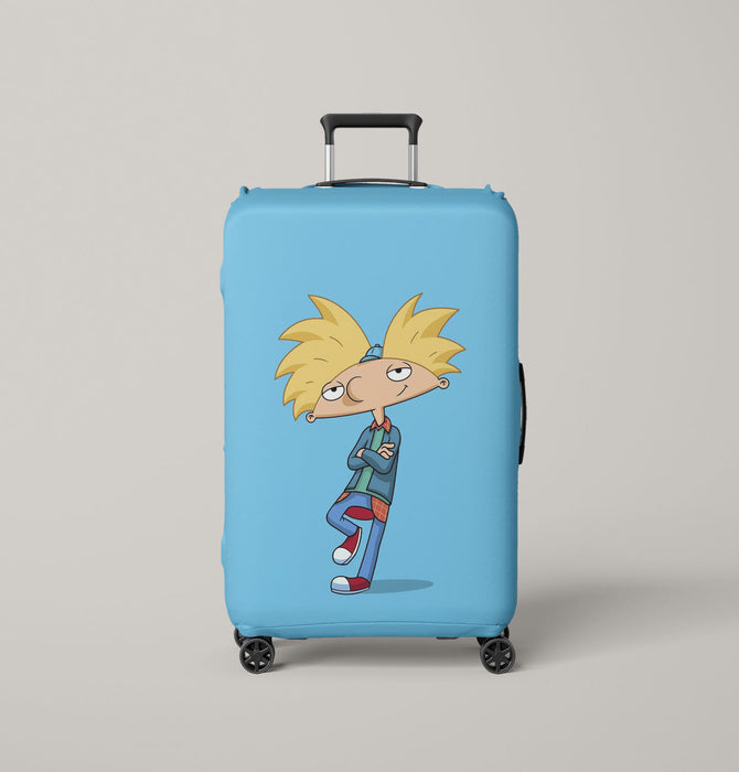 main character hey arnold nickelodeon Luggage Covers | Suitcase