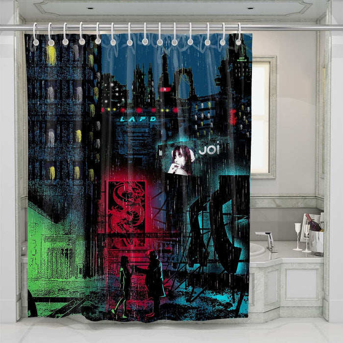 love blade runner shower curtains