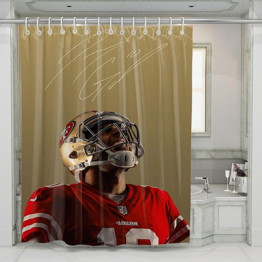 look above nfl player shower curtains