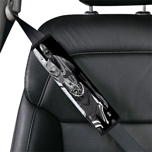 look at the ball bulls player Car seat belt cover - Grovycase