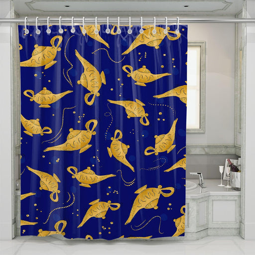 magic teapots aladdin movies shower curtains