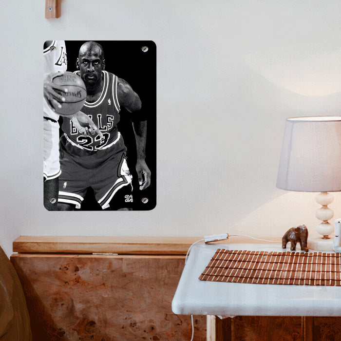 look at the ball bulls player Poster Metal print wall art