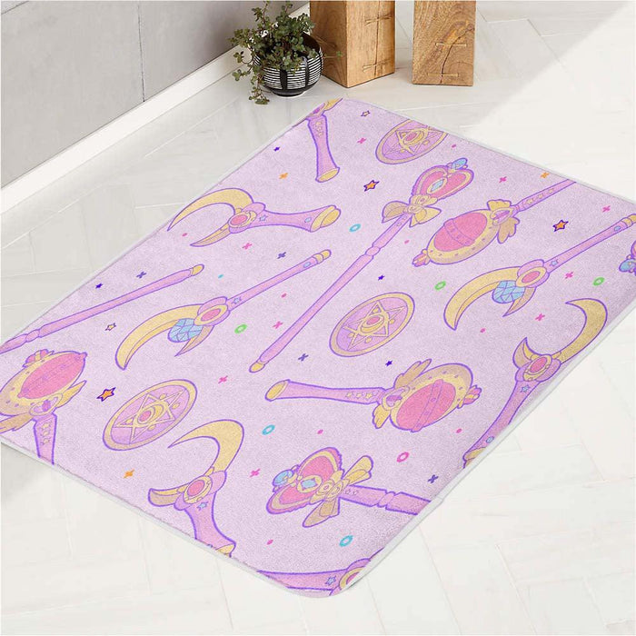 magic wand sailor moon bath rugs