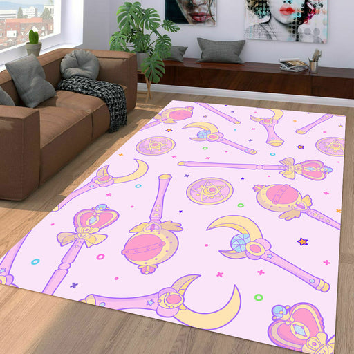 magic wand sailor moon Living room carpet rugs