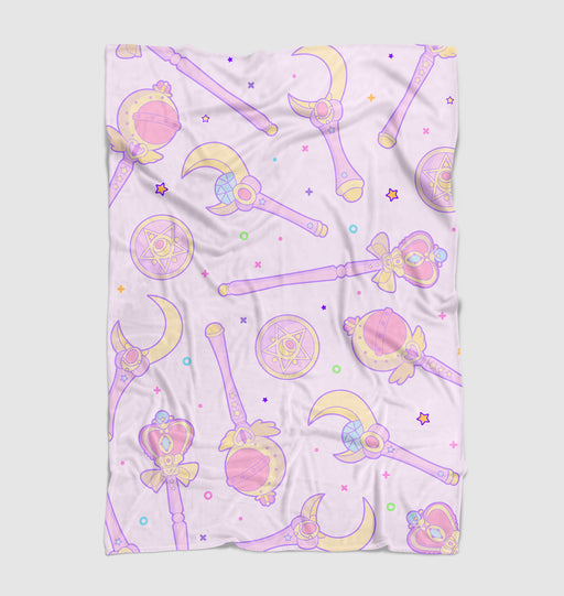 magic wand sailor moon Ultra soft fleece blanket