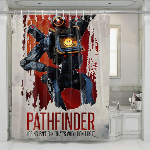 losing isnt fun quotes from pathfinder shower curtains