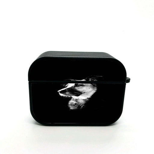 low light dog monochrome airpods case