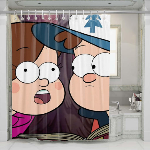 mabel and dipper gravity falls shower curtains