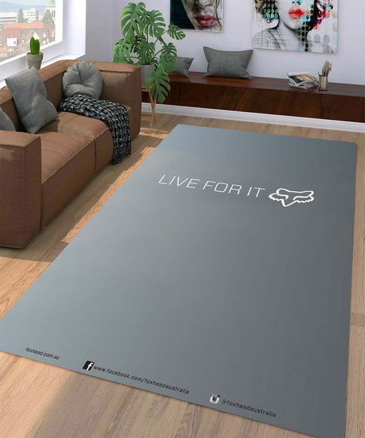 love for it fox Living room carpet rugs