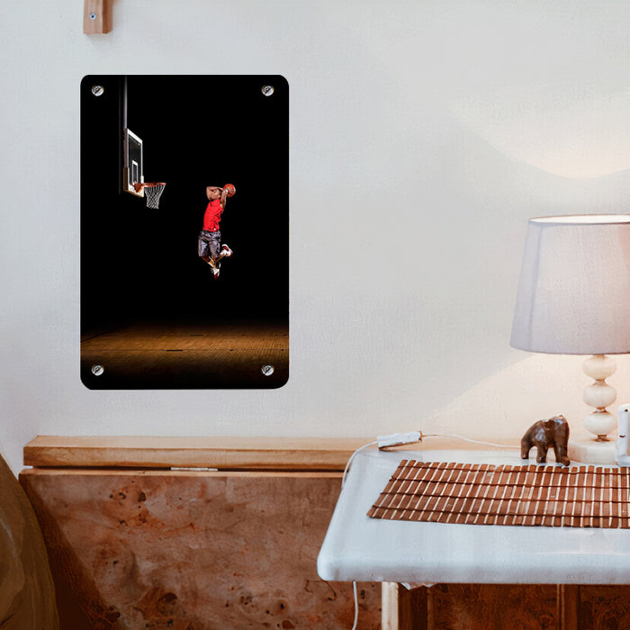 low light slam dunk Poster Metal print wall art