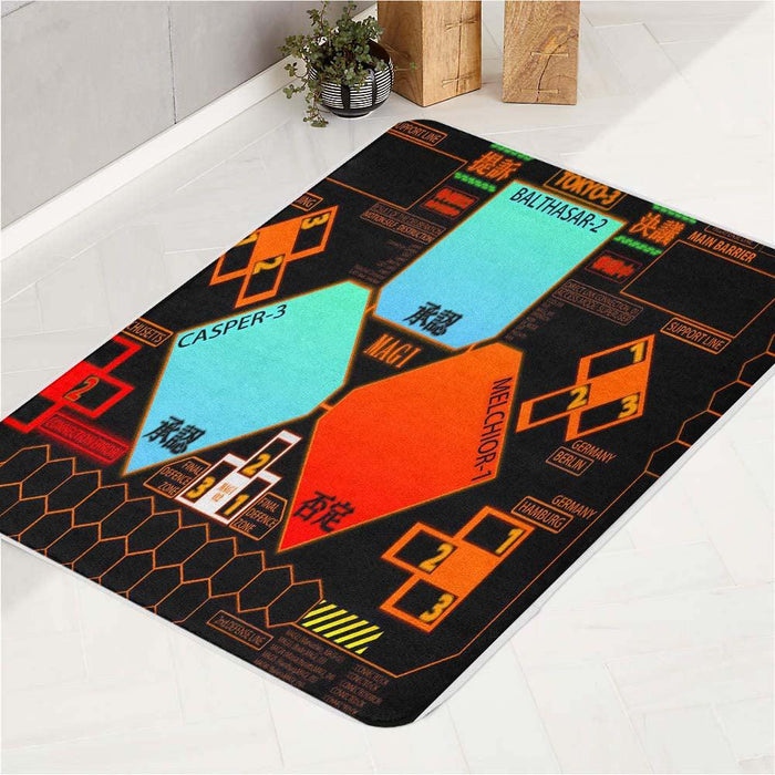 mainboard of evangelion machine system bath rugs