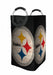 low light wood logo pittsburgh steelers Laundry Hamper | Laundry Basket