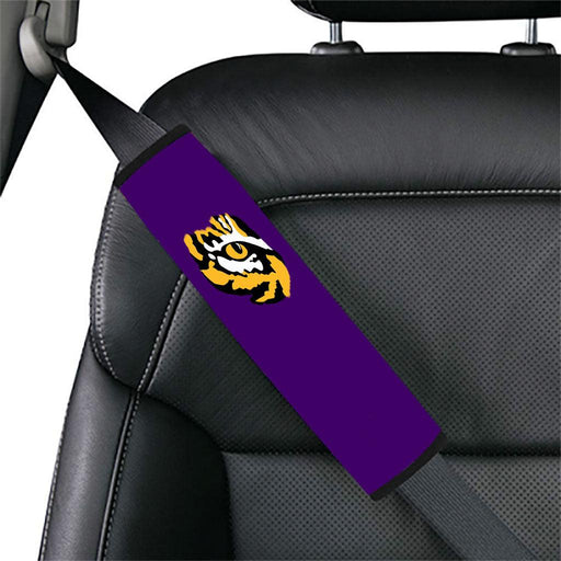 lsu tiger purple eyes football Car seat belt cover - Grovycase