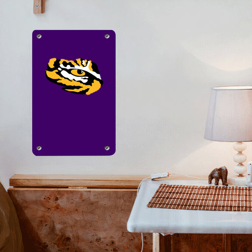 lsu tiger purple eyes football Poster Metal print wall art