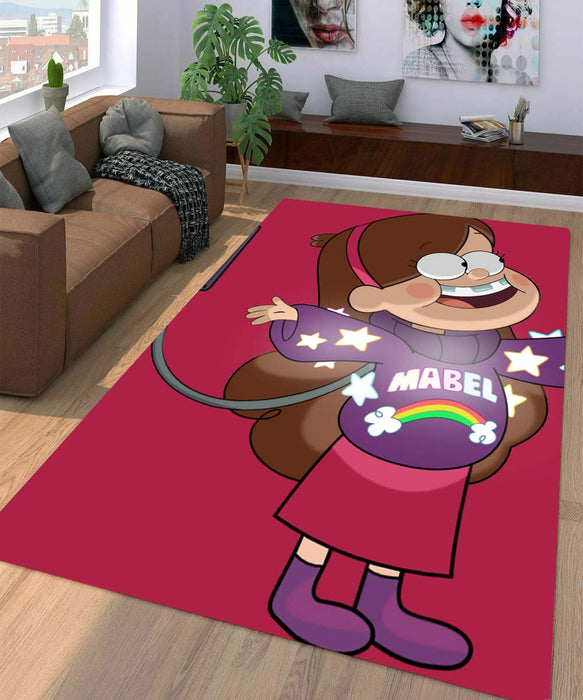 mabel pines gravty falls Living room carpet rugs