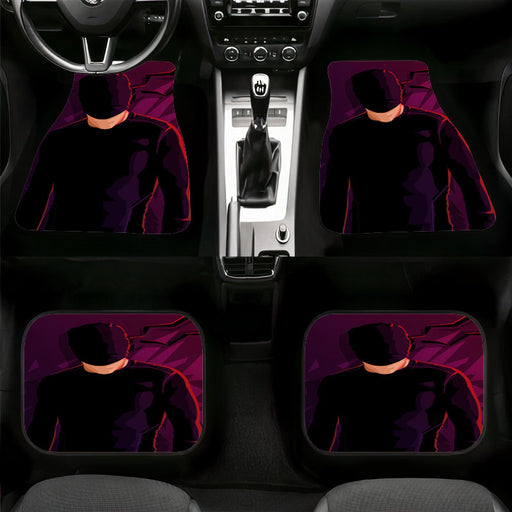 masked daredevil marvel purple Car floor mats Universal fit