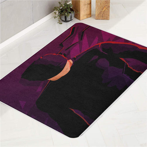 masked daredevil marvel purple bath rugs