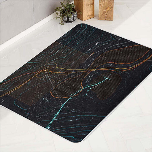 map of dark games bath rugs