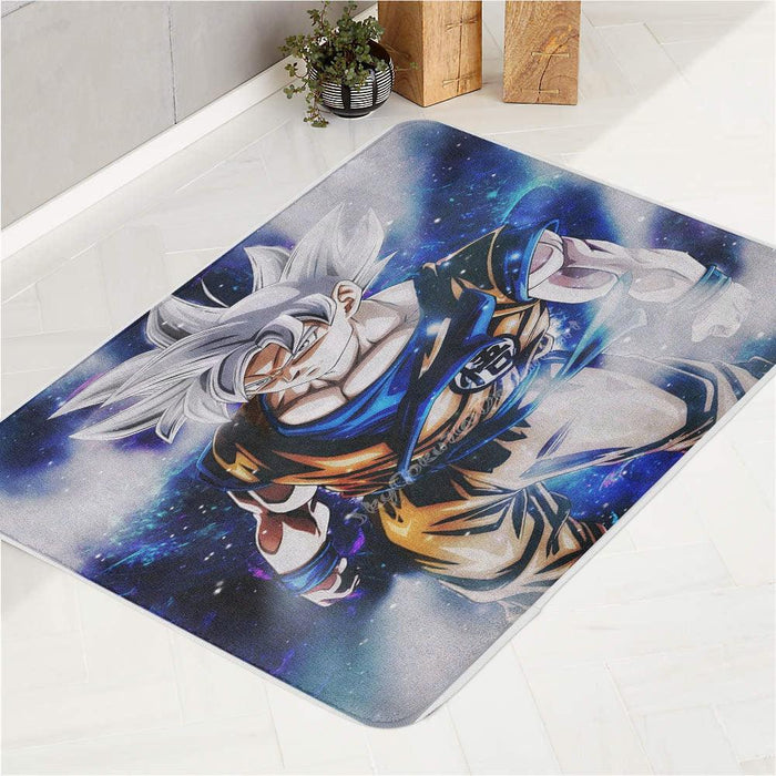 mastered ultra instinct goku bath rugs