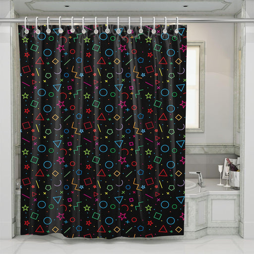 marvel dust pattern lines shower curtains