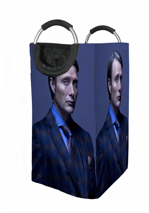 mads mikkelsen as hannibal lecter Laundry Hamper | Laundry Basket