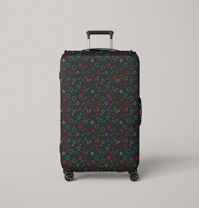 marvel dust pattern lines Luggage Cover | suitcase