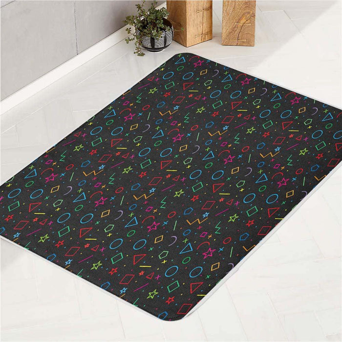 marvel dust pattern lines bath rugs