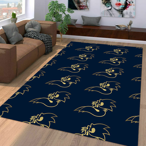 mask and sonic the hedgehog gold Living room carpet rugs