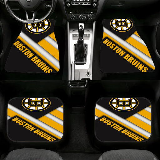 material boston bruins nhl Car floor mats Universal fit