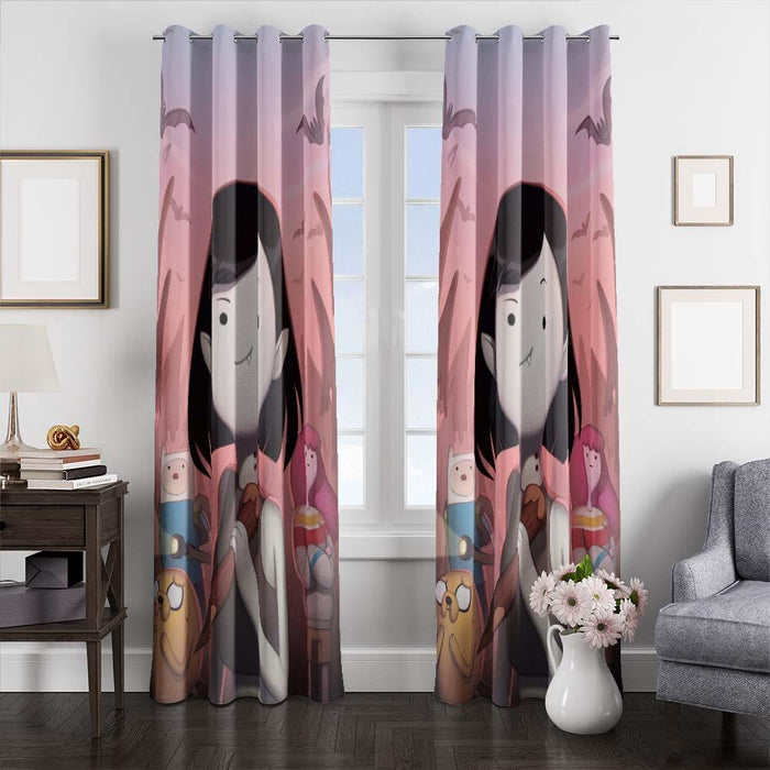 marceline cute adventure time window curtains