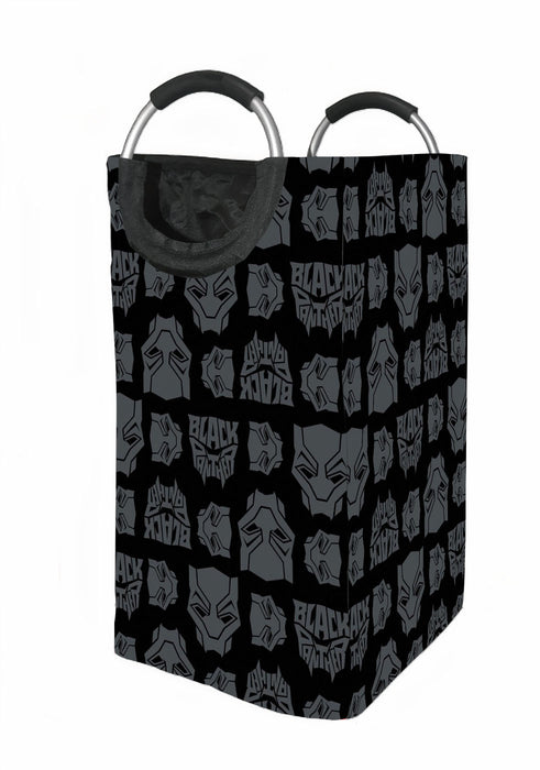 mask black panther grey Laundry Hamper | Laundry Basket