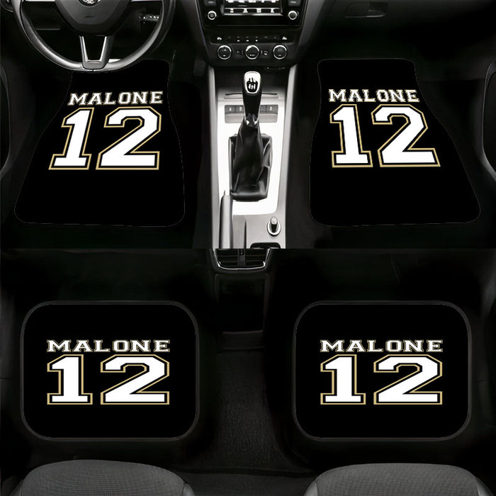 malone twelve nfl jersey Car floor mats Universal fit