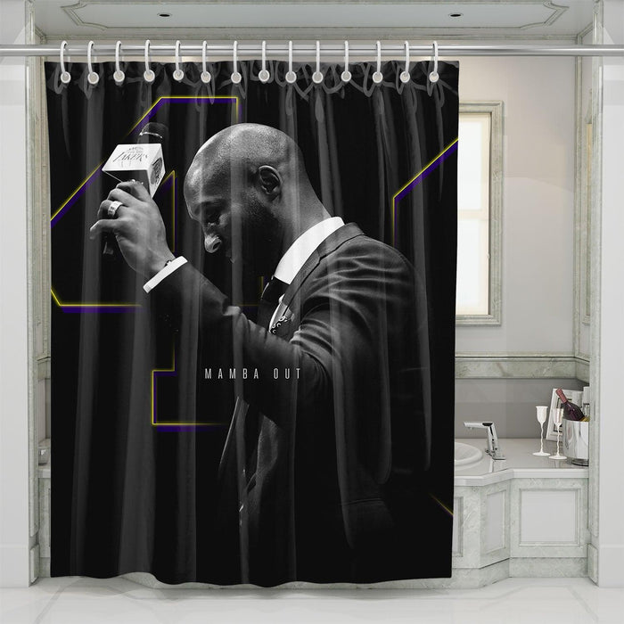 mamba out lakers shower curtains