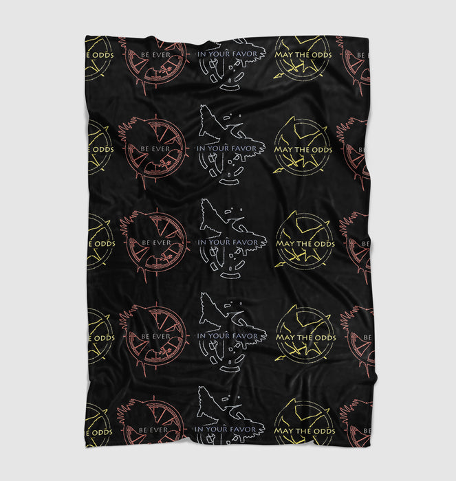 may the odds be ever in your favor mockingjay Ultra soft fleece blanket