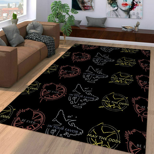 may the odds be ever in your favor mockingjay Living room carpet rugs