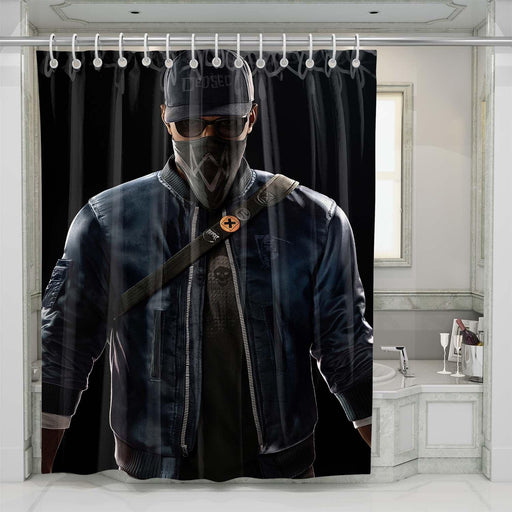 marcus watch dog shower curtains