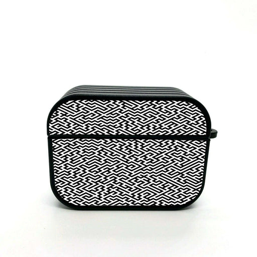 maze vector monochrome airpods case