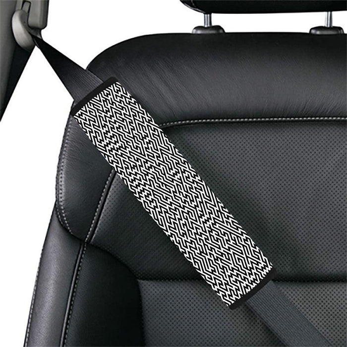 maze vector monochrome Car seat belt cover