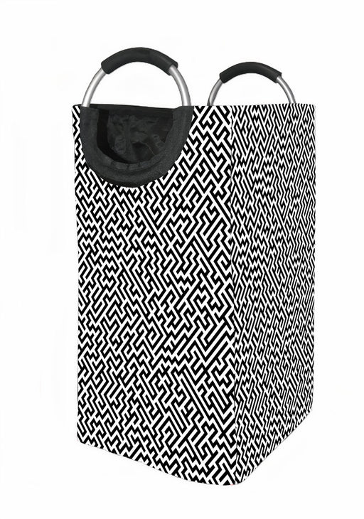 maze vector monochrome Laundry Hamper | Laundry Basket