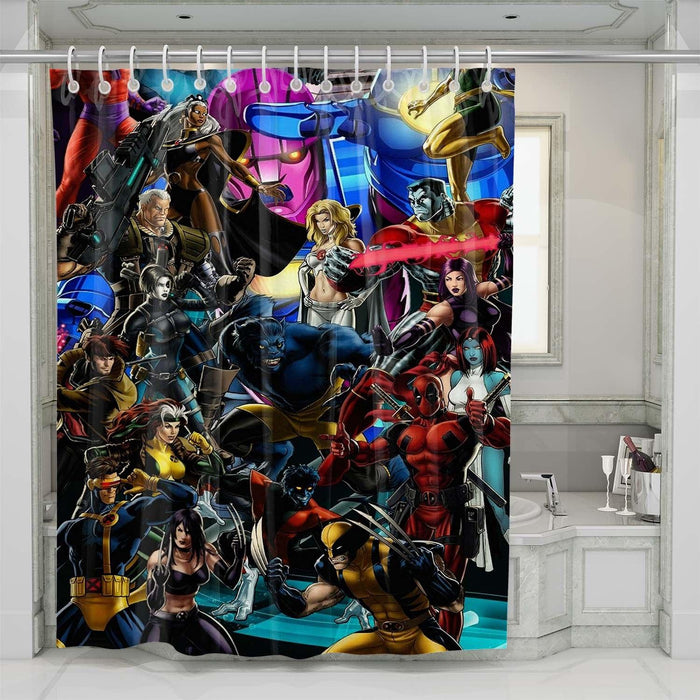 marvel comic character shower curtains