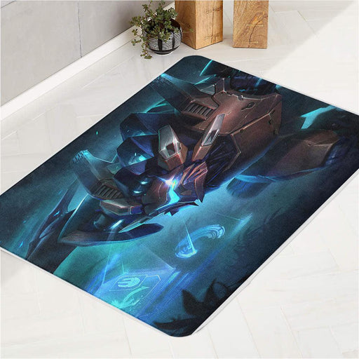 metal robot league of legends bath rugs