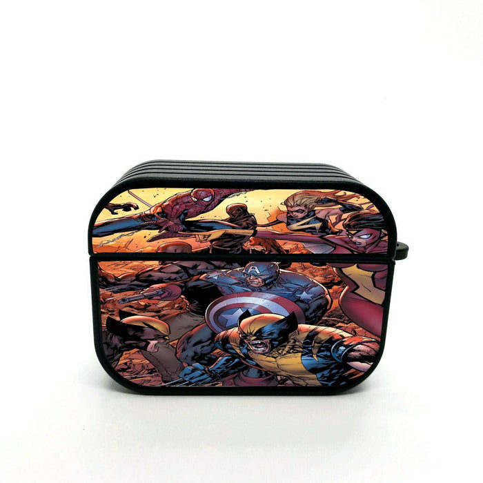 marvel comic war airpods case