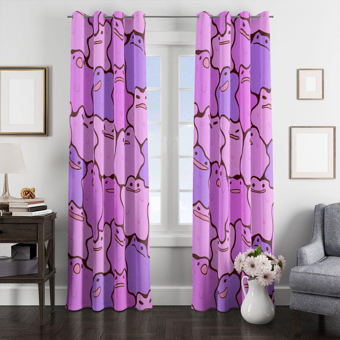 melted species of pokemon window Curtain