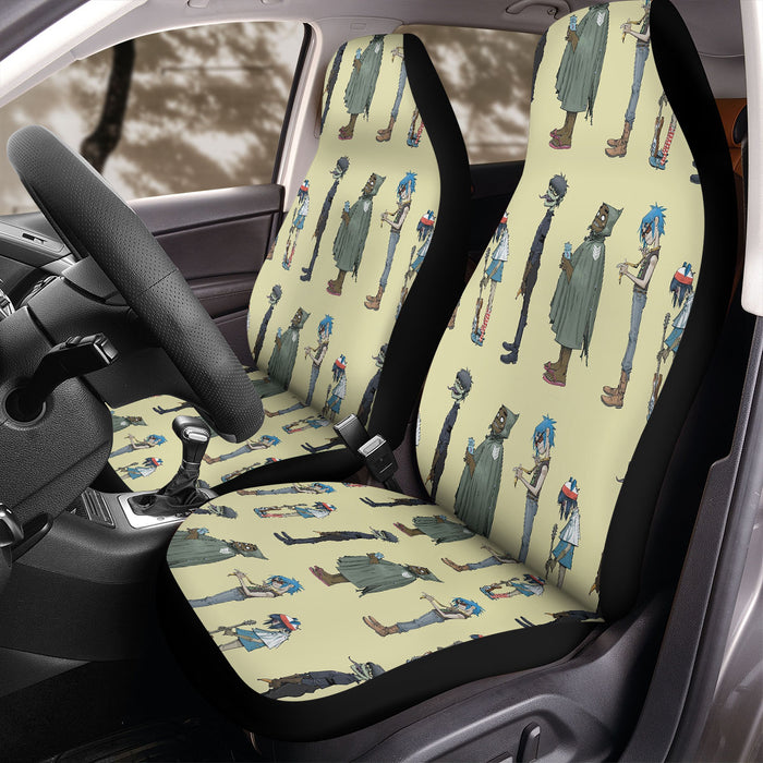 member of gorillaz british virtual band Car Seat Covers