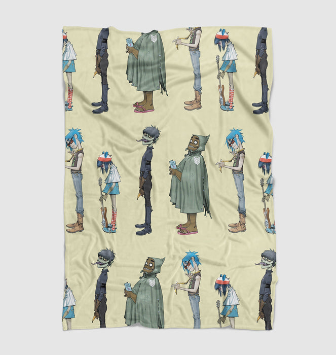 member of gorillaz british virtual band Ultra soft fleece blanket