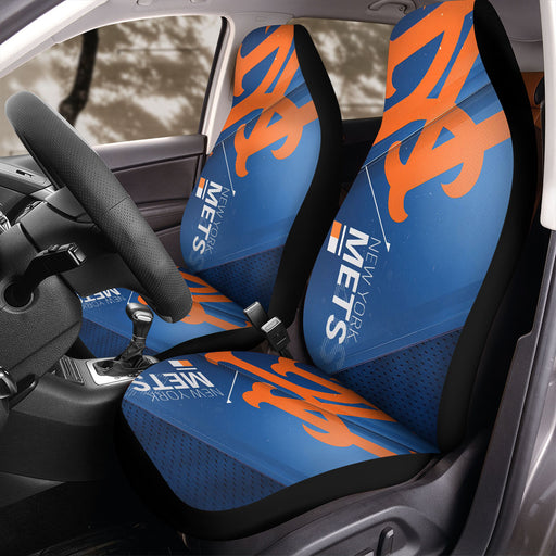 metal uniform new york mets Car Seat Covers